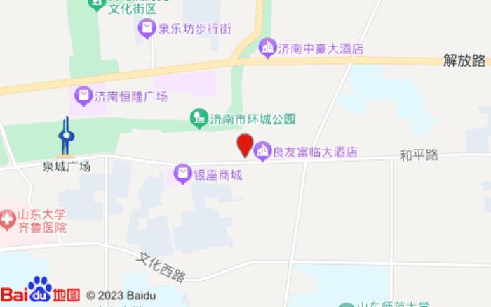 漢庭酒店(濟(jì)南泉城廣場寬厚里店)位置圖
