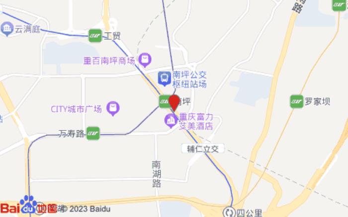 重慶開元名庭酒店(南岸區(qū)南坪萬達(dá)廣場店)位置圖