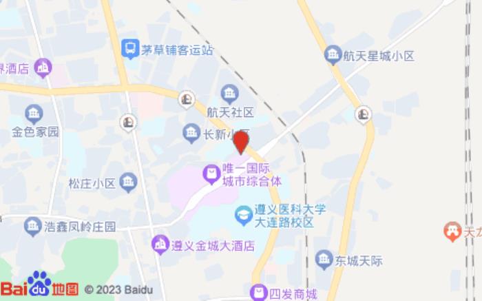 漢庭酒店(遵義醫(yī)學院店)位置圖