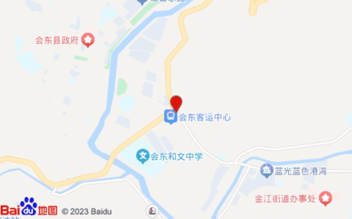 會東鴻運賓館位置圖