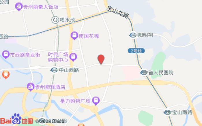 柏曼酒店(貴陽小十字省人民醫院店)位置圖